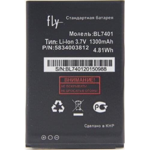 1300mah battery For FLY IQ238 BL7401 mobile phone Batteries + track code