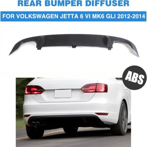 Auto Rear Bumper Lip Diffuser For Volkswagen VW Jetta GLI 2012 2013 2014 ABS Matt Black Car Tuning Parts