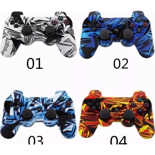 13 color New Design Camouflage Color Wireless Bluetooth Controller for play station 3 PS3 Controller