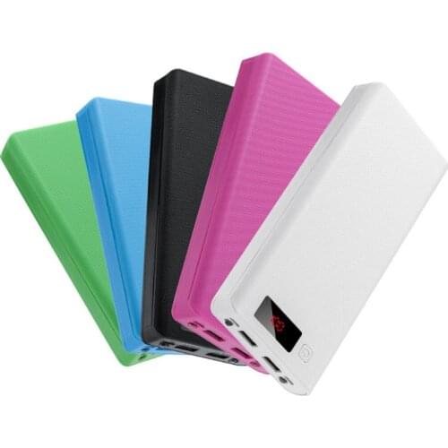 No Battery) Dual USB 8x 18650 Batteries DIY Power Bank Box Holder Case Charger Power Adapter For Mobile Phone Tablet