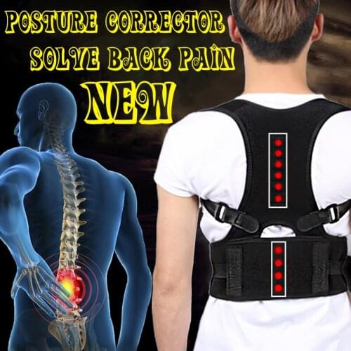 2019 Back Posture Corrector Magnetic Brace Support Shoulder Spine Lumbar Back Pain Correction Belt Posture Corset For Men Women