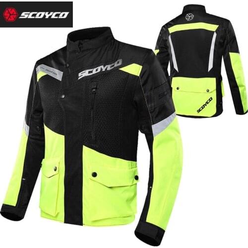 Summer Motorcycle jersey motorcycle racing Jacket anti-fall mesh breathable rider Protective clothing JK48X Colorful reflective