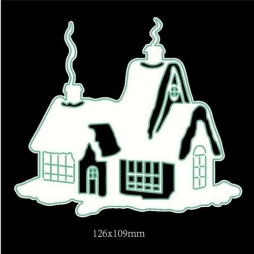 Snow House Metal Cutting Dies for Scrapbooking Handmade Tools Mold Cut Stencil New DIY Card Make Mould Model Craft Decoration