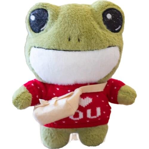 Cartoon Plush Doll Frog Animal Toy Childrens Comfortable Doll Soft Pillow Sofa Cushion Boy Girl Baby Gift Furniture Decoration