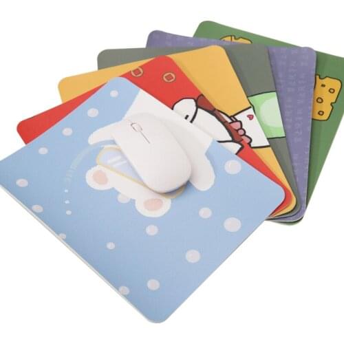 Cartoon Leather Mouse Pad Leather Mouse Pad Waterproof Thickened Leather Non-Slip Office Desk Mat Student Ins Style Mice Mat