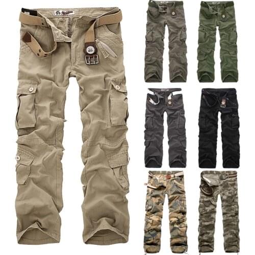 Cargo Pants Men 2020 New Camouflage Trousers Casual Multi-pocket Army Work Combat Pants Mens Military Cargo Pants Plus Size