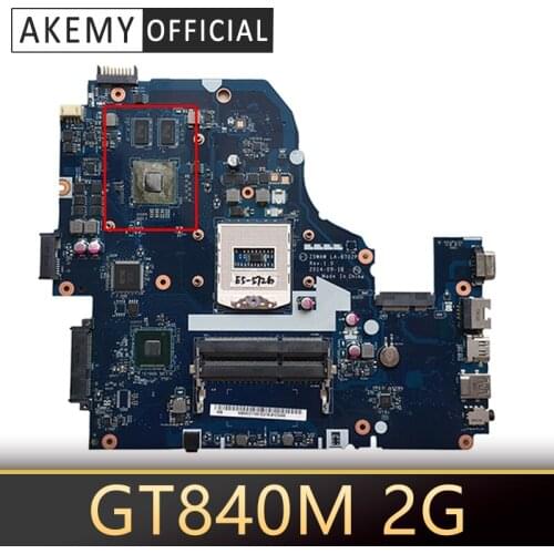 NBMQ011001 Z5WAW LA-B702P motherboard for ACER E5-572 E5-572G Laptop motherboard PGA947 HM87 GT840M 2G DDR3 Test OK Mainboard