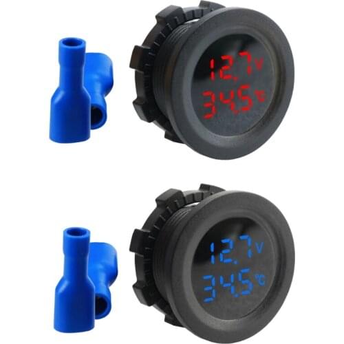 New Digital Dual Temperature Display And Modified Voltmeter Test Display Meter Digital Voltage Measurement Two-digit