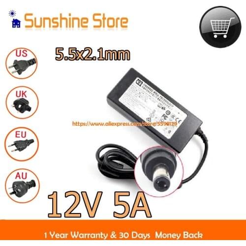 Genuine CWT CAD060121 PAA060F KPL-060F 12V 5A 60W Adapter For TVs Laptop Adapters For ED322Q ED273UR ED273UR WQHD MEODVD200B