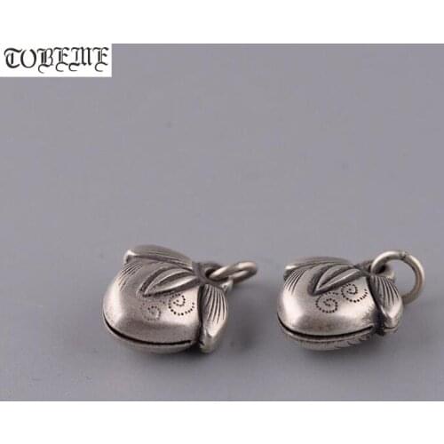 Handcrafted 100% 925 Silver Lotus Pendant Real Sterling Flower Charm Pendant Pure Silver Lotus Flower Pendant