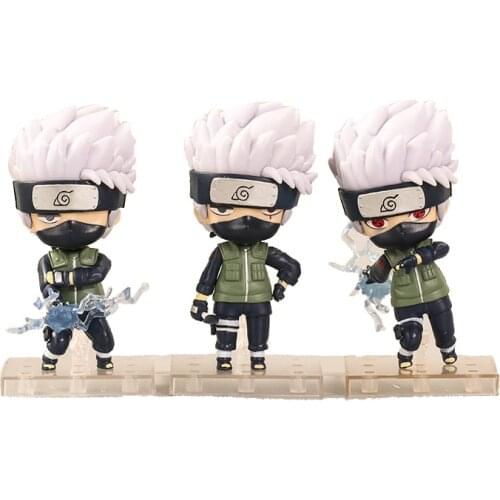 Q Version Naruto Hatake Kakashi Figure Model Collectible Ornaments Childrens Toys Birthday Christmas Gifts