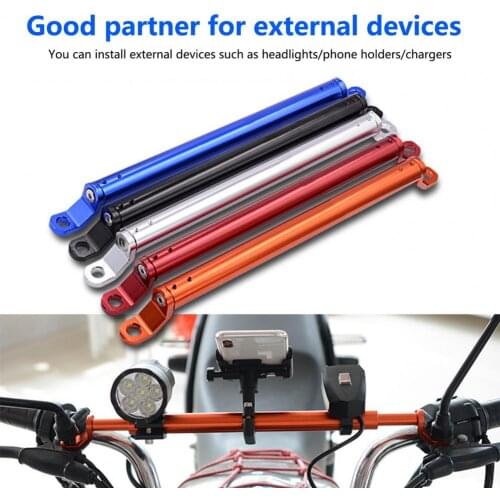 Handlebar Extender Adjustable Anti-corrosion Aluminium Alloy LED Driving Light Extension Balance Bar Bracket for Motorcycle