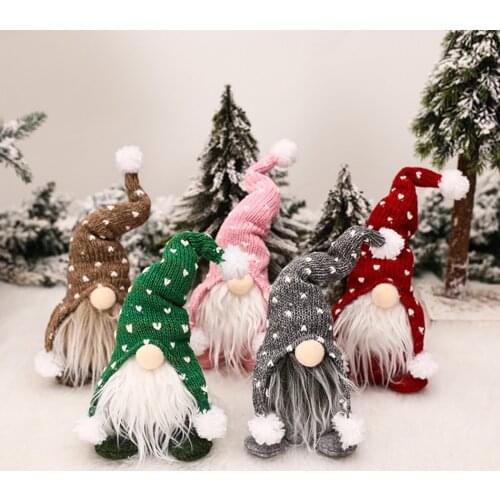 Christmas Gnomes Doll Faceless Plush Santa Gonk Dwarf Elf Xmas Tree Hanging Ornament Home Decor Navidad Gift Happy New Year 2022
