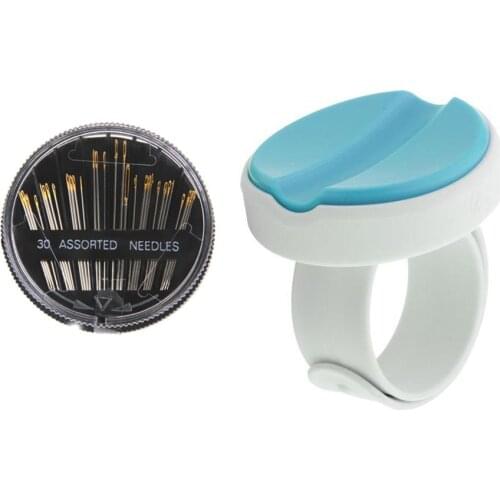 Special Center Groove Design Magnetic Wrist Pin Holder and 1 Set Hand Sewing Needles(30 Pieces)
