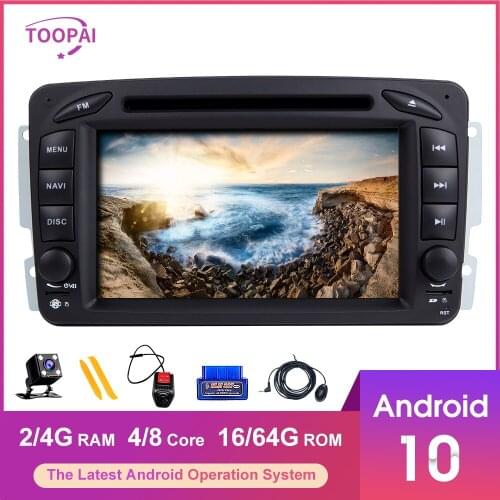 TOOPAI Android 10 For Mercedes Benz CLK W209 Vito W639 Viano Vaneo W463 W168 Auto Radio Multimedia Player GPS Navigation 2din