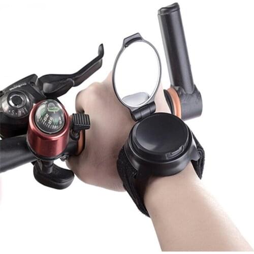 Bike Cycling Rearview Mirror 360 Degree Rotating Mirror For Bicycle Adjustable Wrist Band MTB Riding Mirror Bike Accessories