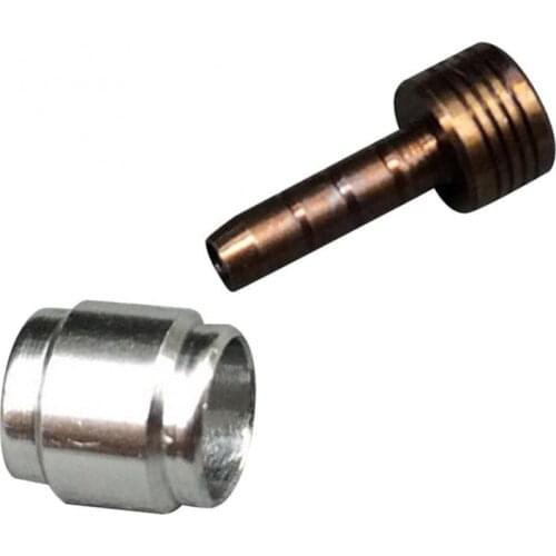 Bicycle Hydraulic Brake Hose Olive Head and Threaded Barb Insert Insert