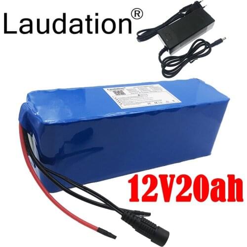 Laudation 12V20Ah High Quality Battery Pack 10A BMS Protection Outdoor Power Xenon Lamp Motor Mobile Backup Battery With Charger
