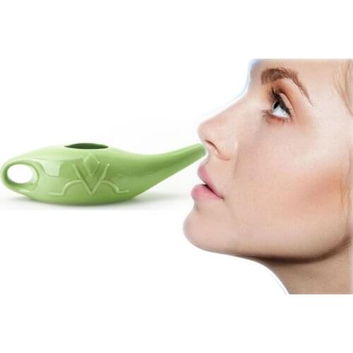 Yoga for the neti pot cleaning the neti pot wash nasal exchanger with the ceramicss stuff pot of nasal irrigator