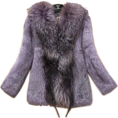 Zero fish Fur Coats With Collar