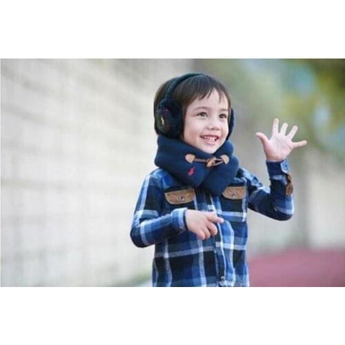 Winter Kids Scarf Children Fashion Style Baby Wrap,pure Color Little Boy and Little Girl Scarfs Thick Shawl