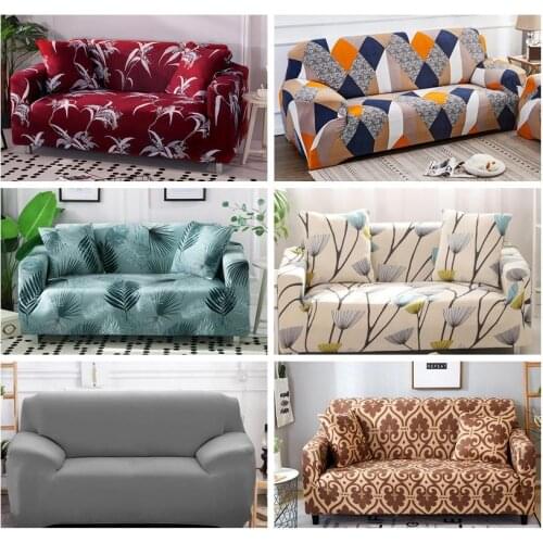 29Sofa Cover Solid Color Elastic Universal Sofa Slipcover All-inclusive Anti-slip Sofa Covers Towel
