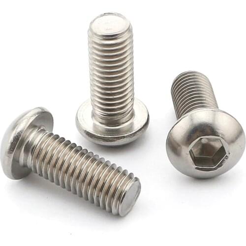 304 stainless steel round inner six angle screw M5*80