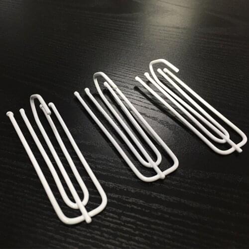 SaiYing Curtain Accessories 15PCS/Pair Window Curtain 4-Prong Hooks for Top of Curtains
