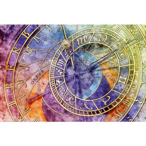 New 5D Diy Diamond Painting Color Clock Mosaic Embroidery Cross Stitch Full Square Canvas Wall Sticker Handmade Fabric