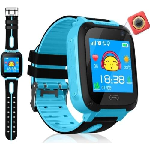 Kids Smart Watch Touch Screen Camera Positioning Childrens Watches SOS Call Location Anti-Lost Watch Children Clock