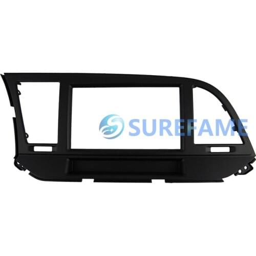 Double Din Car Trim Surround Panel for Hyundai Elantra 2016+,Avante 2015+ DVD Dash Mounting Kit Fascia Bezel Face Plate