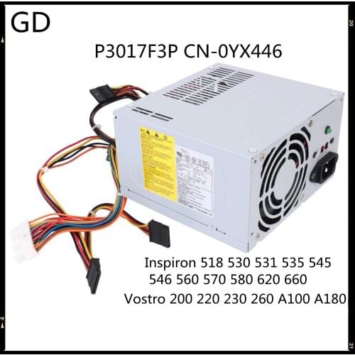 GD New Original For Dell Vostro 200 260 Inspiron 530 531 Power Supply 300W P3017F3P CN-0YX446 Full Tested Fast Shipping
