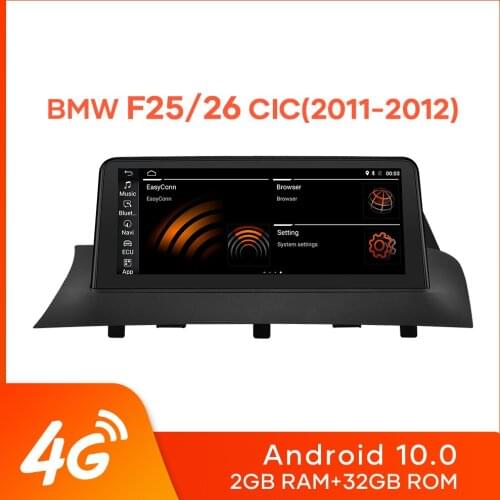MCWAUTO for BMW X3 F25 X4 F26 2011-2012 CIC System Android 10.0 Autoradio 10.25 Inches Car Stereo Radio GPS Navigation 4G Wifi