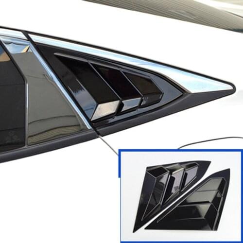 Car Rear window vent outlet decoration sticker for Honda Civic 2016 2017 2018 2019 2020 accessories carsytling