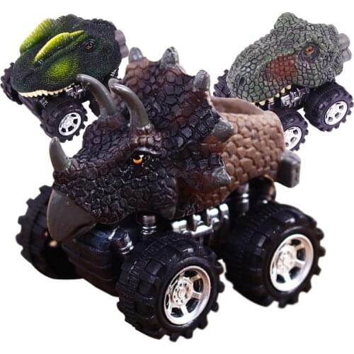 NEW Creative Mini Dinosaur Vehicle Wind Up Toy Cute Play Car Toy Great Christmas Halloween Gift for Kids