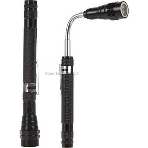 By dhl 200pcs useful LED Flashlight Torch Lamp 3LED 360 Degree Flexible Flashlight Pick Up Tool Camping Torch Lamp lanterna