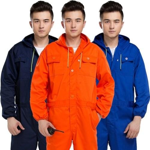 Work Clothing For Mens Coverall Repairman Jumpsuits Trousers Working Uniforms Workwear Overalls Plus Size Dust Proof Hooded Suit