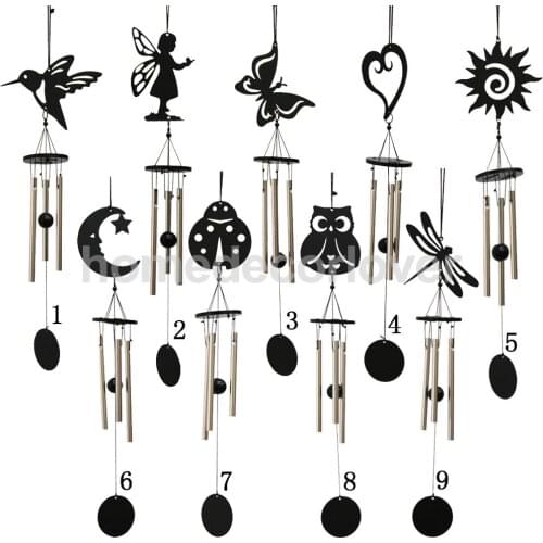 Various 3-Tube Metal Lucky Bell Oriental Hanging Wind Chime Feng Shui Decor