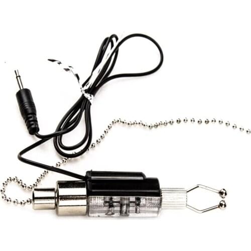 Fishing ABS Bite Alarm Portable Adjustable Clip Iron Fishing Swinger LED Light Indicator Fishing Tool