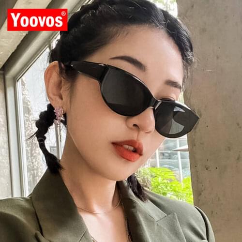 Yoovos Cat Eye Sunglasses Women Small Frame Sun Glasses For Women Luxury Brand Designer Sunglasses Retro Oculos De Sol Feminino