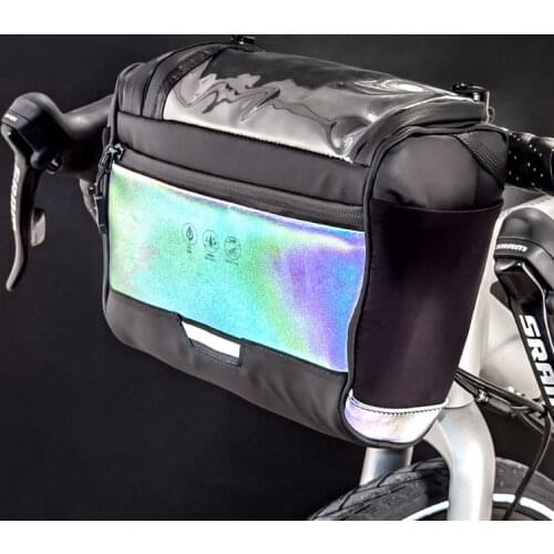 Mountain Road Bike Bag Waterproof Touchscreen Cycling Bicycle Handlebar Front Tube Bag Multifunction Phone Camera Handbag