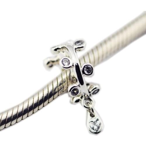 Chandelier Droplets Dangle Woman DIY Beads For Jewelry Making Fit Original 925 Silver Charms Bracelet Silver Beads