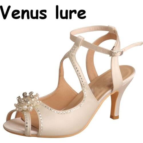 Venus lure Fashion Lady High Heel Shoes Sandals Gladiator Mid Heel 7.5CM