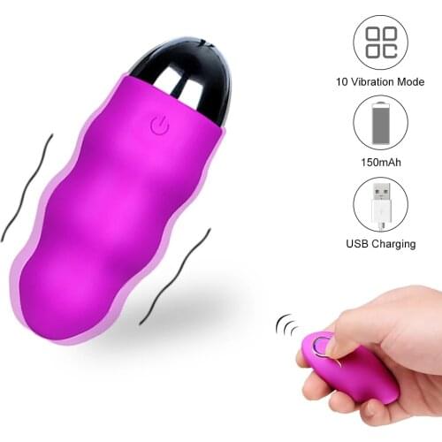 10 Speeds Vibrator Sex toys for Woman with Wireless Remote Control Waterproof Silent Bullet Egg USB Rechargeable toys for adult