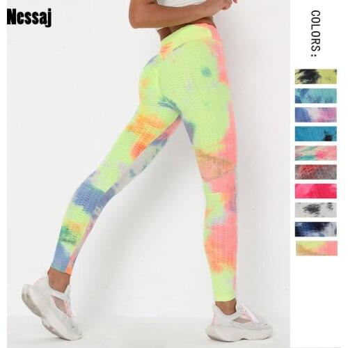 Nessaj 20% Spandex High Waist Leggings Women Fitness Leggins Sexy Push Up Anti Cellulite Leggins Workout Jeggings Sport Leggings