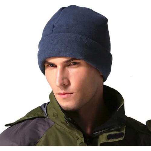 Winter Fleece Hat Men Women Outdoor Windproof Warm Hiking Climbing Sport Cap Riding Fishing Thermal Fleece Caps Headwear 55-62cm