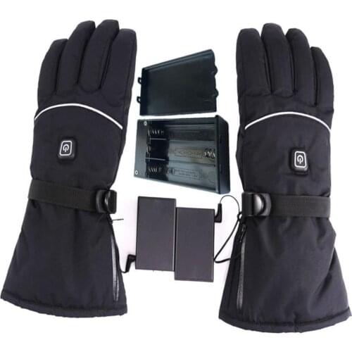 1 Pair Electric Heated Gloves Temperature Smart Control 3.6-4.5V Hand Warmer Gloves Winter Outdoor Sports Ski Bicycle Gift