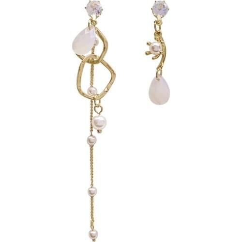 10 pair /lot jewelry fashion jewelry metal alloy anime pearl tassel earrings for women 2020