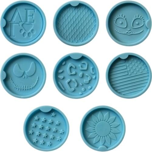 Car Coaster Casting Silicone Mould Epoxy Resin Mold DIY Crafts Jewelry Decorations Mat Making Tools