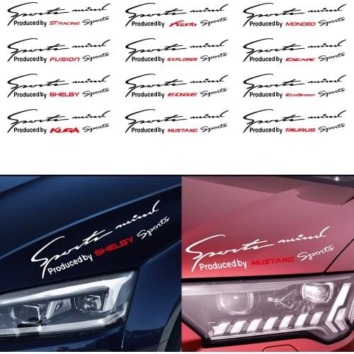 Car Light Lamp Eyebrow Sticker Reflective Decal For Ford Fiesta Mondeo Fusion Explorer Escape Shelby Edge Ecosport Kuga Mustang